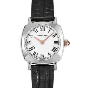SALE! SALVATORE FERRAGAMO RETRO BLACK SKIN WATCH